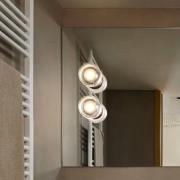 MARSET LED buiten wandlamp ROC, wit, 14 cm, IP65, TRIAC