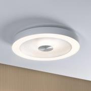 Paulmann LED plafondlamp Volea, wit/zilver Ø 40 cm IP44 dimbaar
