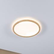 Paulmann LED plafondlamp Atria Shine Ø29cm eiken IP44 3.000K
