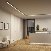 Paulmann LED-lichtlijst Linion, chroom, 100 cm, 3.000 K