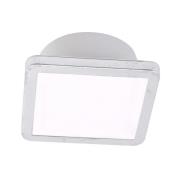 LightMe plafondlamp Aqua Uno, 11x11cm, bladzilver, IP44