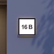 Prios Darui LED buitenwandlamp met huisnummerset