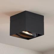 Arcchio Michonne plafondspot, zwart, 14,5 cm