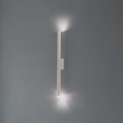 Wandlamp Pastelo, beige, hoogte 20 cm, staal, 2-lamps.