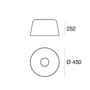 LED plafondlamp Delfi_S, wit, Ø 45 cm, metaal
