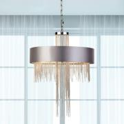 Hanglamp Alina, grijs, metaal, Ø 40 cm, E14