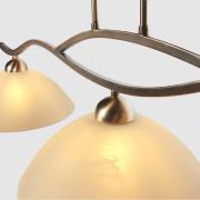 Hanglamp Anthea, 3-lamps, brons, metaal, glas, E27