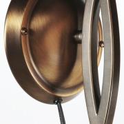 wandlamp Anthea, brons, crème, metaal, glas, E27