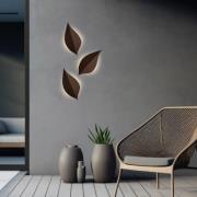 LED buiten wandlamp Amalfi, roestbruin, hoogte 28 cm, metaal