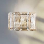 Wandlamp Orvin messing antiek breedte 33 cm glas/metaal 2-lamps