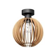 Plafondlamp Clay, Ø 23 cm, berkenmultiplex, E27