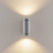Buitenwandlamp ShoreLine Pro Round up/down, lichtgrijs, GU10
