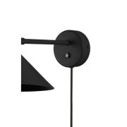 Globen Lighting wandlamp Cannes, zwart, Ø 20 cm
