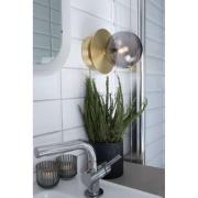 Globen Lighting wandlamp ART DECO, messing/wit Ø 16 cm IP44