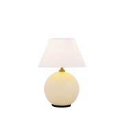 Globen Lighting accu-tafellamp IRIS, crème, hoogte 23 cm