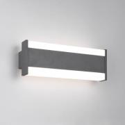 LED buiten wandlamp DAWSON, 30 cm, antraciet IP54 CCT up/down