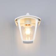 Buitenwandlamp VENTA, wit, fitting onderaan, hoogte 24 cm IP44