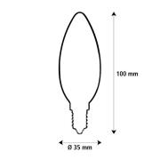 SEGULA LED Elegant Line E14 3W kaars 2.200 K filament dimbaar