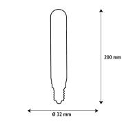 SEGULA LED Elegant Line E27 5W Tube 2.700 K Filament dimbaar