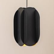 Hanglamp Corner, zwart, hoogte 35 cm, metaal, E27