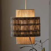 Hanglamp Ano, Ø 45 cm, textiel, beige/bruin