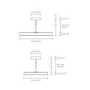 UMAGE LED hanglamp Asteria Plus Mini, parelwit Ø 31 cm CCT
