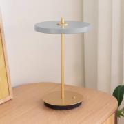 UMAGE LED-batterijtafellamp Asteria Move mistgrijs/messing 31 cm