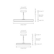UMAGE LED hanglamp Asteria Plus Medium zwart Ø 43 cm CCT