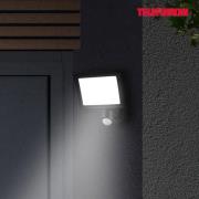 LED buitenwandlamp Lagos met sensor, zwart