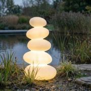 Lucande LED-terraslamp Soriel, wit, 72 cm, stepdim, IP54