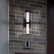 LED buiten wandlamp FAYTON, zwart, hoogte 36 cm metaal IP44