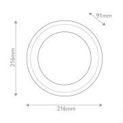 LED wandlamp ALONSO, brons, Ø 22 cm, metaal/glas/albast
