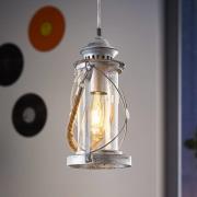 Antiek ontworpen hanglamp Fedor zilver