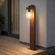 Lindby Kaliro tuinpadverlichting, roest, 60 cm, E27, IP54