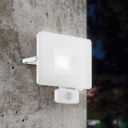 LED buitenspot Faedo 3 met sensor, wit, 30W