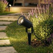 Lindby prikspots Nielas, set van 3, antraciet, stekker