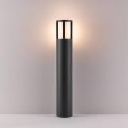 Tuinpadverlichting Facado II, hoogte 65 cm, rond, donkergrijs/opaal