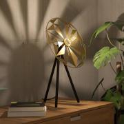 Tafellamp Castanuelo, zwart/goud