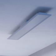 Hanglamp Barlaston, kappen textiel bekleed 3-lamps