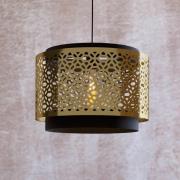Hanglamp Sandbach in zwart en messing