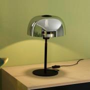 Tafellamp Solo 2, zwart transparant/zwart