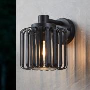 Buitenwandlamp Selinus van staal, zwart