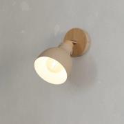 Wandlamp Arrecife zand/houtoptiek