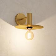 Wandlamp Escandell in messing geborsteld