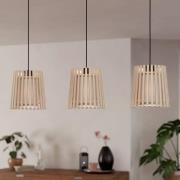Hanglamp Fattoria dubbele kappen, 3-lamps