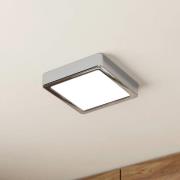 LED plafondlamp Fueva 5 IP44 3000K chroom 16x16cm
