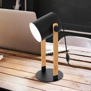 Hornwood tafellamp, hoogte 42 cm, zwart/bruin, staal