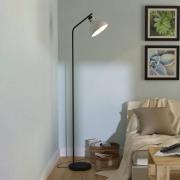 Vloerlamp Matlock, hoogte 158 cm, grijs/zwart