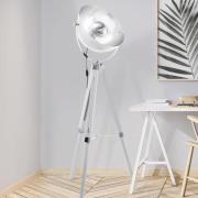 Vloerlamp Covaleda driebeen wit/zilver