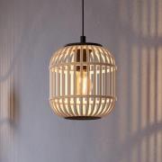 Hanglamp Bordesley met houten kap 21 cm